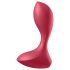 Satisfyer - analvibrator - genopladelig vandtæt - rød