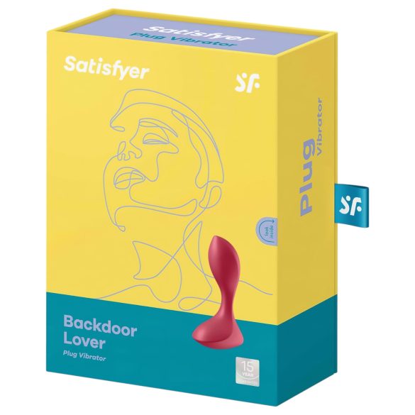 Satisfyer - analvibrator - genopladelig vandtæt - rød