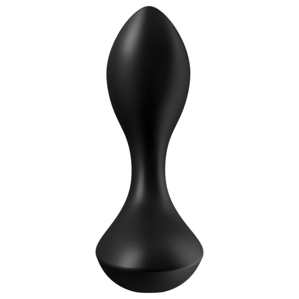 Satisfyer - analvibrator - genopladelig, vandtæt - sort