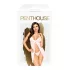 Penthouse - babydoll med g-streng - gennemsigtig - hvid