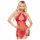 Penthouse - babydoll med blonde og g-streng - rød - L/XL