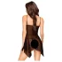 Penthouse Sweet Beast - babydoll sæt - blonde - sort - L/XL