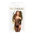 Penthouse Dreamy Diva - bodystocking med zigzag mønster - sort