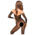 Penthouse Dreamy Diva - bodystocking med zigzag mønster - sort - XL