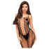 Penthouse Drop-Dead - netstribet åben bodystocking - sort