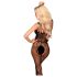 Penthouse Dirty Mind - net catsuit - åben skridt - sort - XL