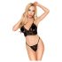 Penthouse Double Spice - Blondesæt med BH (sort)