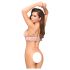 Penthouse Double Spice - blondeværk bh-sæt (nude) - M/L