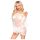 Penthouse Lip Smacker - Blonde, Off-Shoulder Sæt (Hvid) - M/L