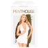 Penthouse Earth-shaker - Halterneck Kjole og G-streng (hvid) - M/L