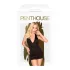 Penthouse Earth-shaker - halterneck kjole med g-streng - sort - L/XL