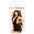 Penthouse - bodykjole med halsbånd og g-streng - sort - L/XL