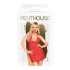Penthouse - babydoll & g-streng - rød - L/XL