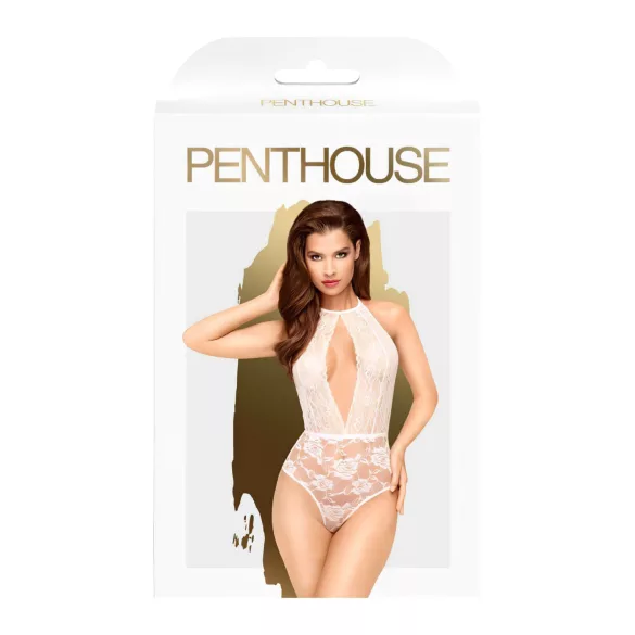 Penthouse Toxic Powder - halterneck body - hvid