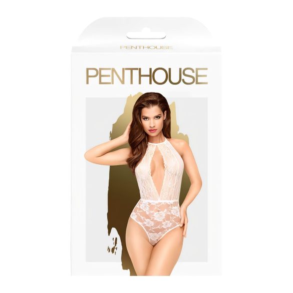 Penthouse Toxic Powder - halterneck body - hvid - M/L