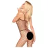 Penthouse - bodystocking med åbning - net, sort