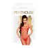 Penthouse - bodystocking med åbning - net - rød - XL