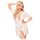 Penthouse - lingerie sæt - blonde kimono og g-streng - hvid - XL