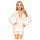 Penthouse Hypnotic Power - blonde kimono og g-streng (hvid) - XL