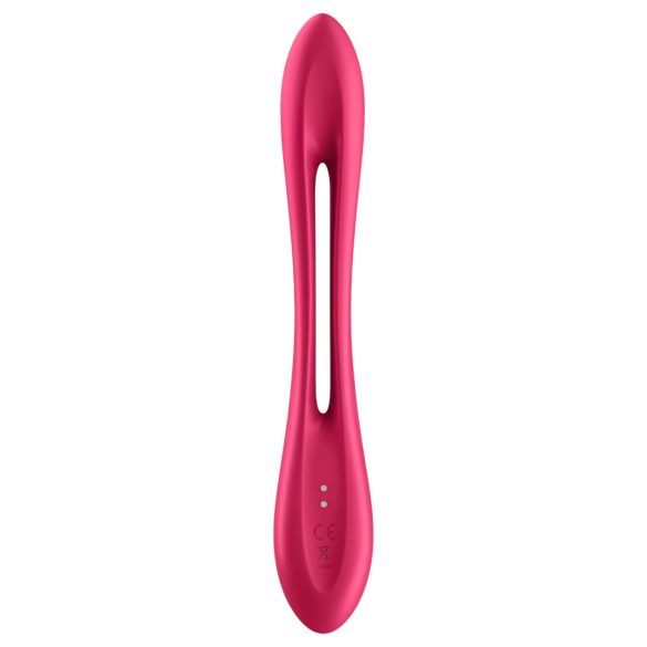 Satisfyer Elastic Joy - genopladelig, fleksibel parvibrator (rød)