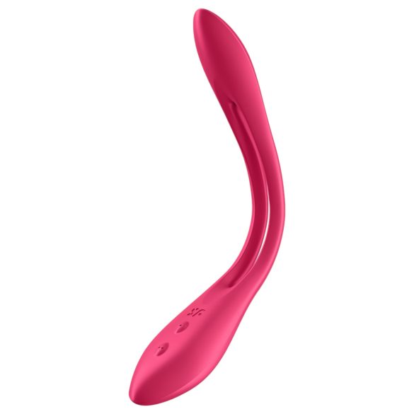 Satisfyer Elastic Joy - genopladelig, fleksibel parvibrator (rød)