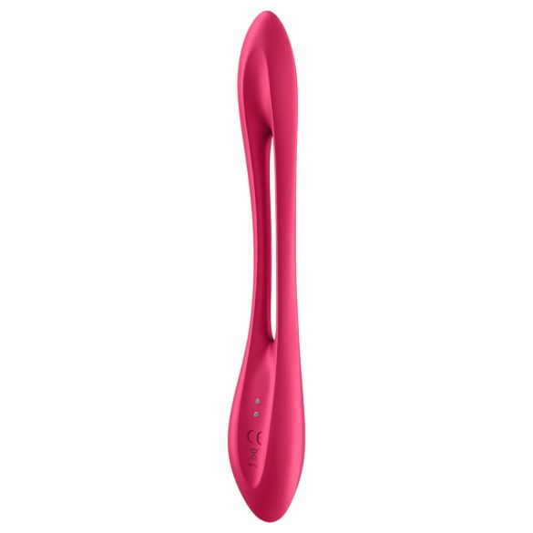 Satisfyer Elastic Joy - genopladelig, fleksibel parvibrator (rød)