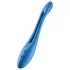 Satisfyer - parvibrator - fleksibel, genopladelig - blå