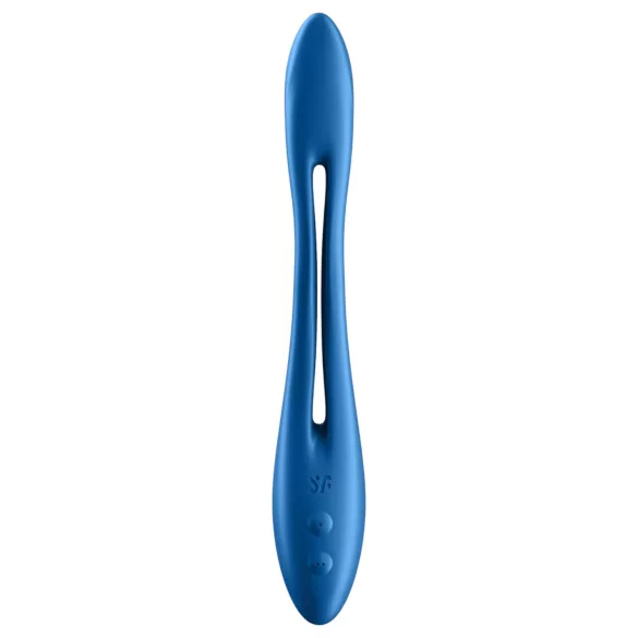Satisfyer - parvibrator - fleksibel, genopladelig - blå