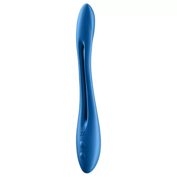 Satisfyer - parvibrator - fleksibel, genopladelig - blå