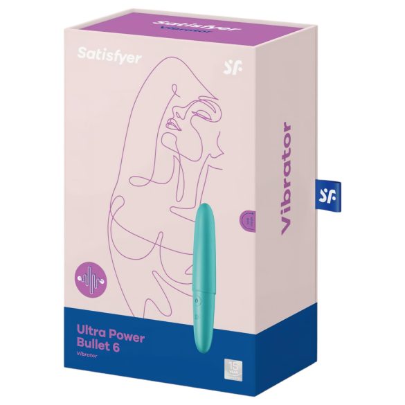 Satisfyer - bullet vibrator - vandtæt mini vibrator - turkis