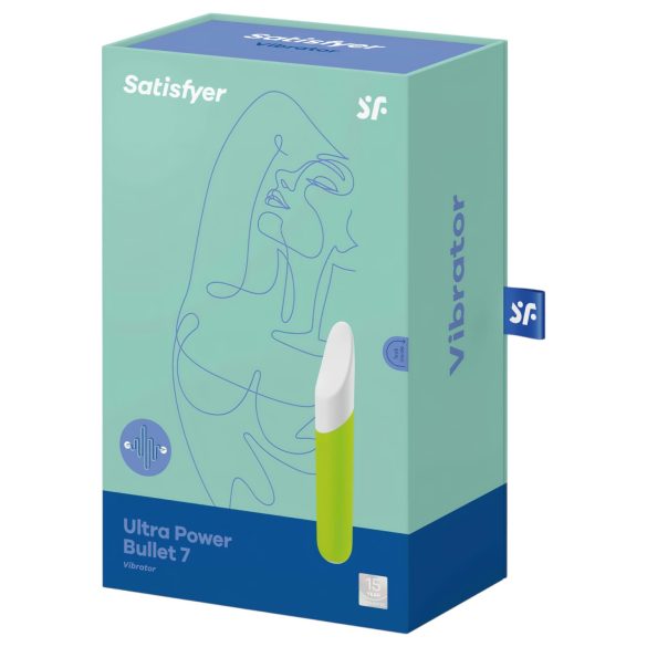 Satisfyer - klitorisvibrator - vandtæt bullet - grøn