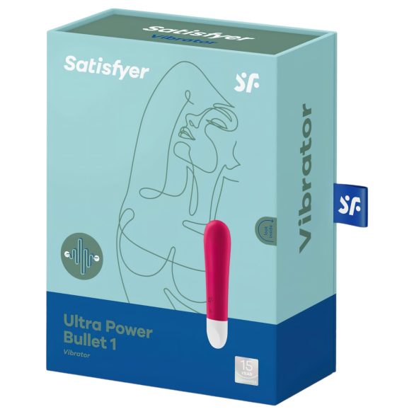 Satisfyer - bullet vibrator - genopladelig, vandtæt - rød