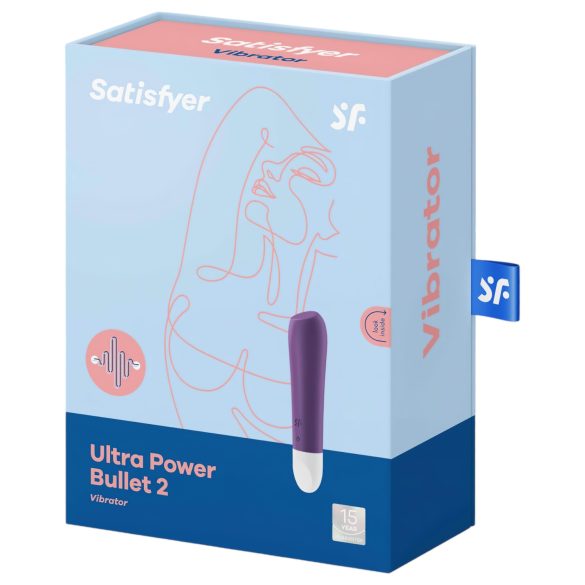 Satisfyer - bullet vibrator - genopladelig, vandtæt - lilla