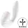 Satisfyer Supernova - lufttryksvibrator og vibrator - genopladelig - hvid