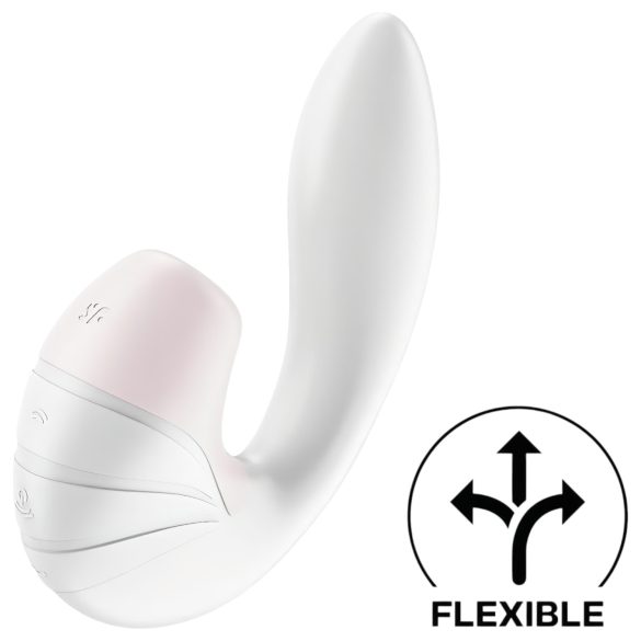 Satisfyer Supernova - genopladelig 2-i-1 luftbølge vibrator (hvid)