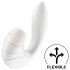 Satisfyer Supernova - genopladelig 2-i-1 luftbølge vibrator (hvid)