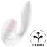 Satisfyer Supernova - lufttryksvibrator og vibrator - genopladelig - hvid