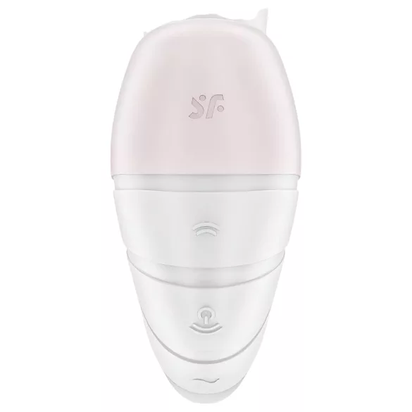 Satisfyer Supernova - lufttryksvibrator og vibrator - genopladelig - hvid