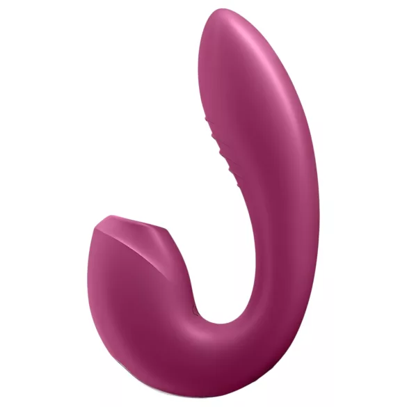 Satisfyer Sunray - genopladelig 2-i-1 lufttryksvibrator (rød)