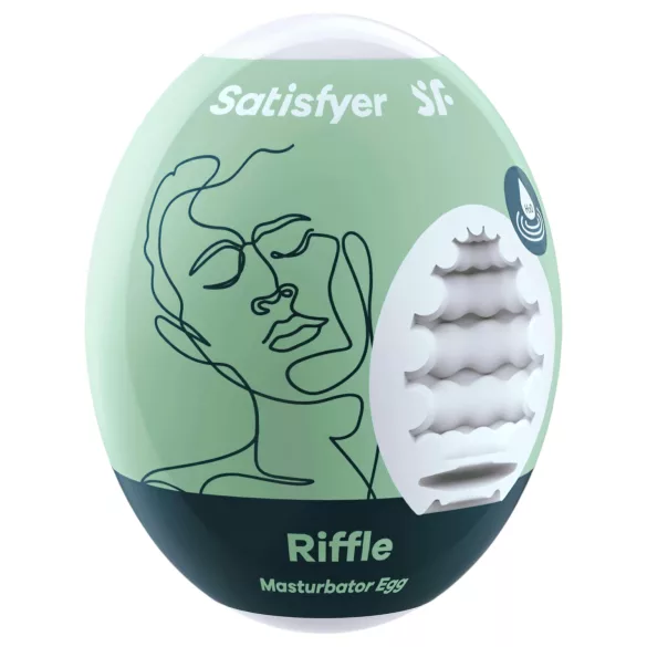 Satisfyer Egg Riffle - æg masturbator - onaniæg til mænd
