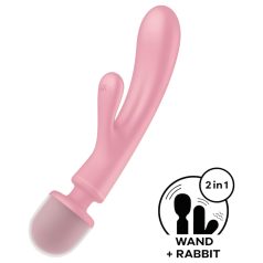   Satisfyer Triple Lover - G-punkt vibrator og vibrator til massage - pink