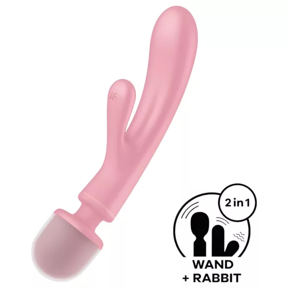 Satisfyer Triple Lover - G-punkt vibrator og vibrator til massage - pink