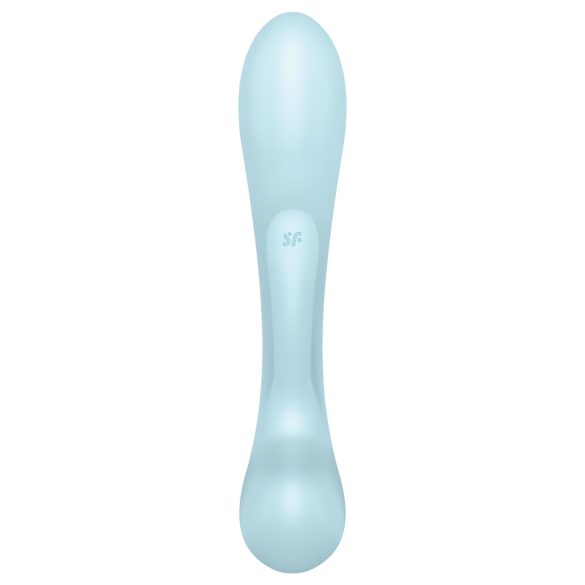 Satisfyer Triple Oh - vibrator med klitorisarm - genopladelig - blå