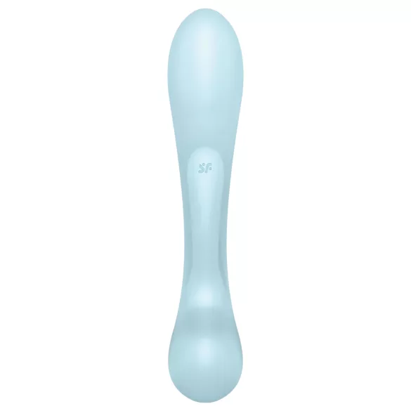 Satisfyer Triple Oh - vibrator med klitorisarm - genopladelig - blå