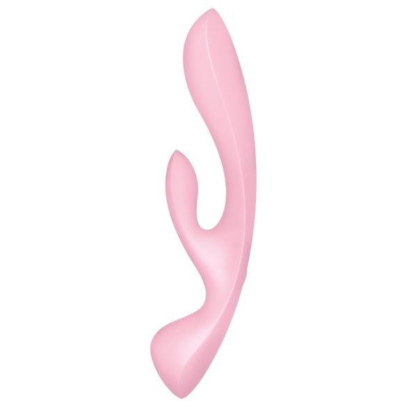 Satisfyer Triple Oh - genopladelig klitorisarmvibrator (pink)