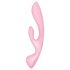 Satisfyer Triple Oh - genopladelig klitorisarmvibrator (pink)