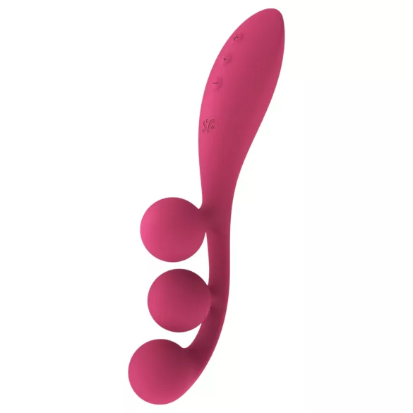 Satisfyer Tri Ball 1 - multifunktionel vibrator - genopladelig - rød