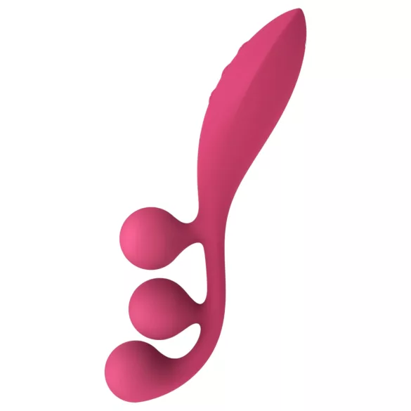 Satisfyer Tri Ball 1 - multifunktionel vibrator - genopladelig - rød
