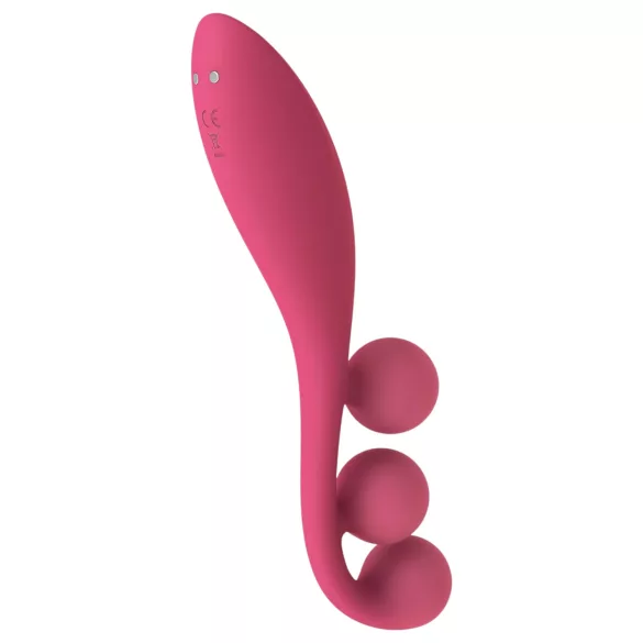 Satisfyer Tri Ball 1 - multifunktionel vibrator - genopladelig - rød