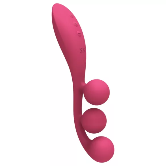 Satisfyer Tri Ball 1 - multifunktionel vibrator - genopladelig - rød